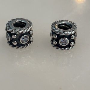 Pandora charms with cz’s